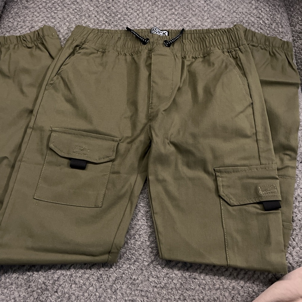 Olive Green Cargo Pants